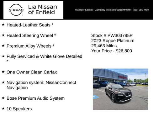 Certified 2023 Nissan Rogue Platinum w/ Platinum Premium Package AWD/4WD image 10
