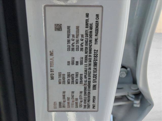 Used 2021 Tesla Model 3 Standard Range Plus RWD image 25
