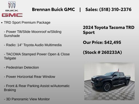 Used 2024 Toyota Tacoma TRD Sport w/ TRD Sport Premium Package AWD/4WD image 12