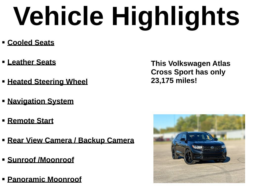 Used 2023 Volkswagen Atlas Cross Sport SEL R-Line AWD/4WD image 31