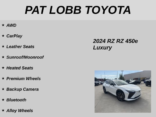 Used 2024 Lexus RZ 450e Premium w/ Accessory Package (2T) AWD/4WD image 12