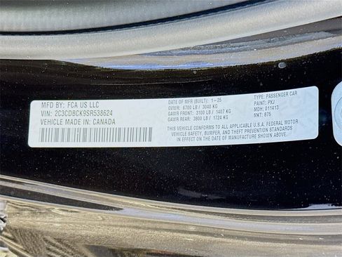 Used 2025 Dodge Charger R/T w/ Quick Order Package 25M R/T image 33