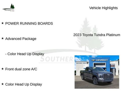 Used 2023 Toyota Tundra Platinum w/ Advanced Package image 16