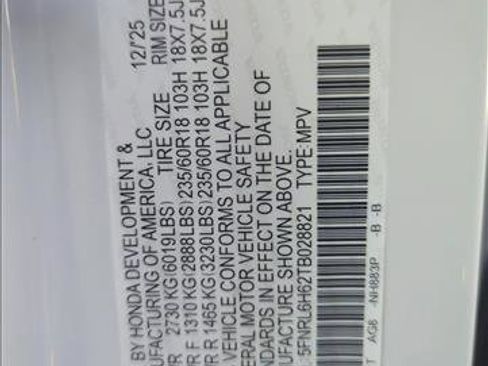 New 2026 Honda Odyssey EX-L image 22