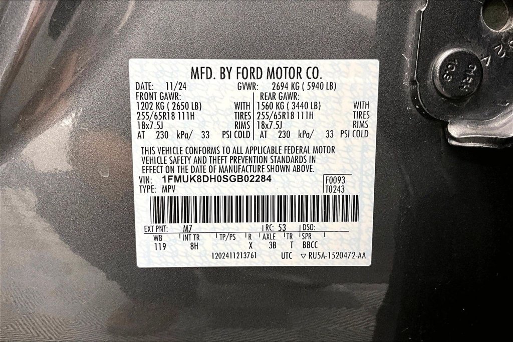 Certified 2025 Ford Explorer Active AWD/4WD image 36