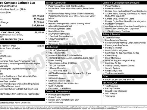Used 2024 Jeep Compass Latitude w/ Sun and Sound Group AWD/4WD image 27