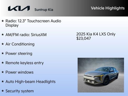 New 2025 Kia K4 LXS image 7