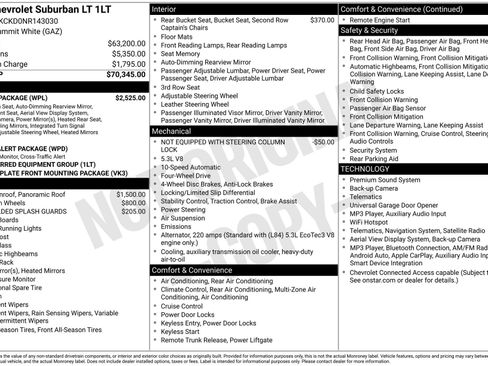 Used 2022 Chevrolet Suburban LT w/ Luxury Package AWD/4WD image 4
