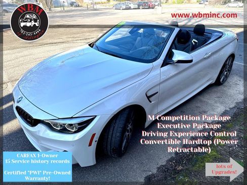 Used 2018 BMW M4 Convertible RWD with Competiti w/ Competition Package image 1