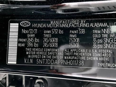 Used 2022 Hyundai Santa Cruz SEL Premium w/ Cargo Package AWD/4WD image 42