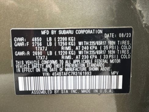 Certified 2024 Subaru Outback Premium AWD/4WD image 52