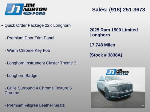 Used 2025 RAM 1500 Limited AWD/4WD image 8