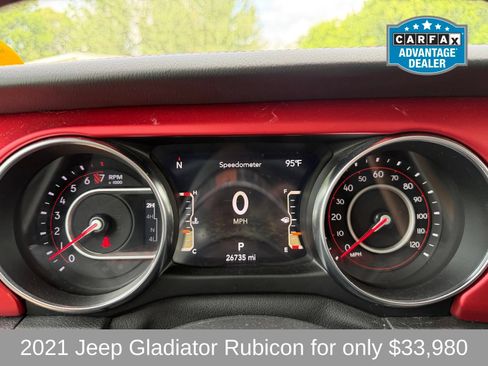 Used 2021 Jeep Gladiator Rubicon w/ Trailer Tow Package AWD/4WD image 9