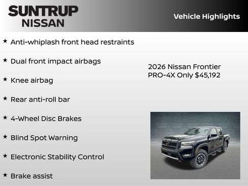 New 2026 Nissan Frontier PRO-4X w/ Pro Premium Package image 23