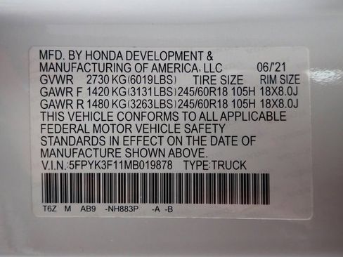 Used 2021 Honda Ridgeline Sport image 22