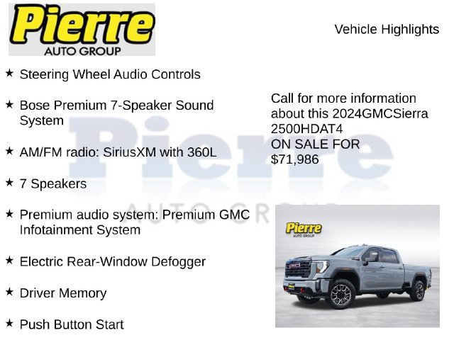 Used 2024 GMC Sierra 2500 AT4 w/ Technology Package AWD/4WD image 14