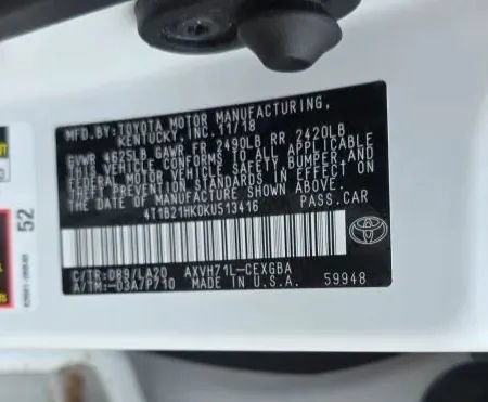 Used 2019 Toyota Camry XLE w/ Driver Assist Package FWD image 61