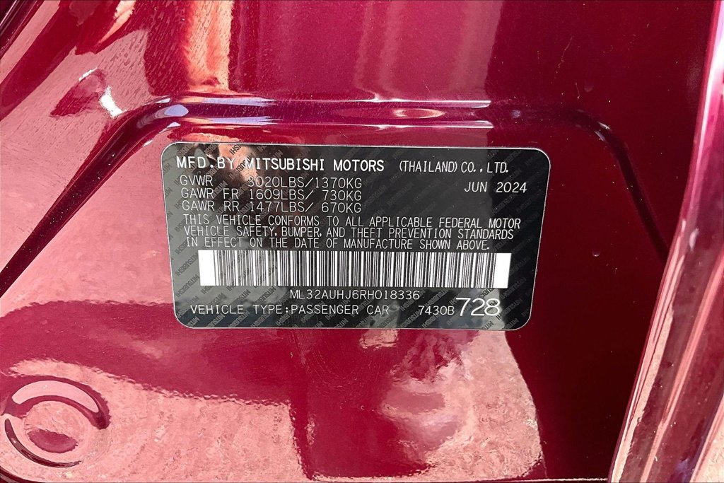 Used 2024 Mitsubishi Mirage ES FWD image 31