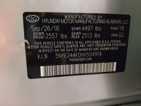 Used 2017 Hyundai Sonata SE FWD image 33