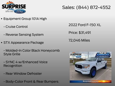 Used 2022 Ford F150 XL w/ STX Appearance Package AWD/4WD image 7