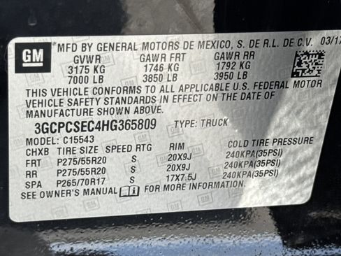 Used 2017 Chevrolet Silverado 1500 LTZ w/ Sport Package RWD image 32