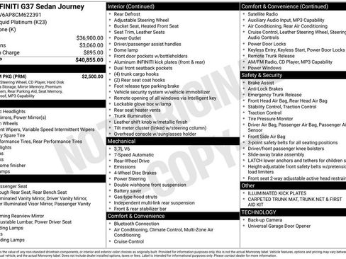 Used 2012 INFINITI G37 Journey w/ Premium Pkg image 2