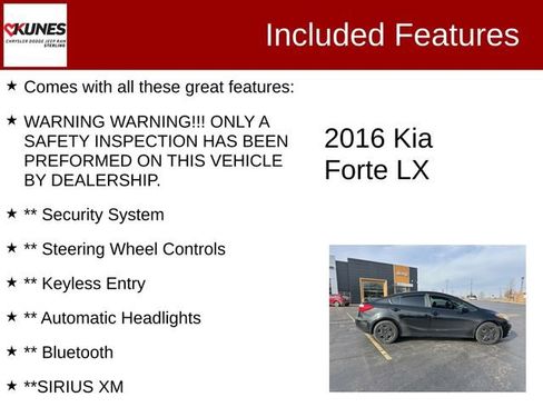 Used 2016 Kia Forte LX image 2