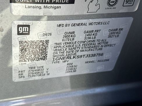New 2026 Chevrolet Traverse RS w/ LPO, Floor Liner Package FWD image 37