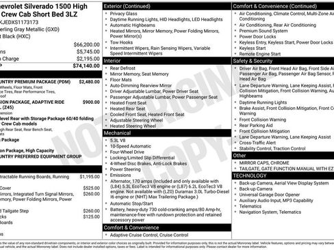 Used 2025 Chevrolet Silverado 1500 High Country w/ High Country Premium Package AWD/4WD image 41