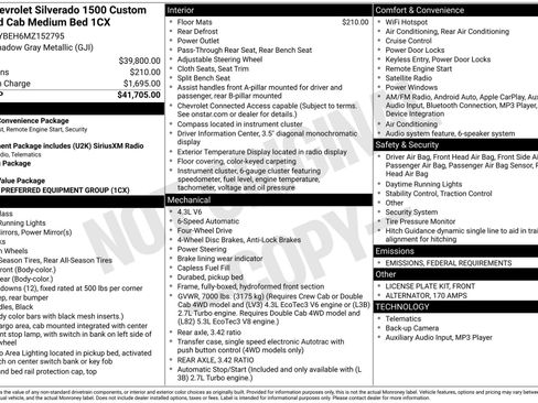 Used 2021 Chevrolet Silverado 1500 Custom image 4