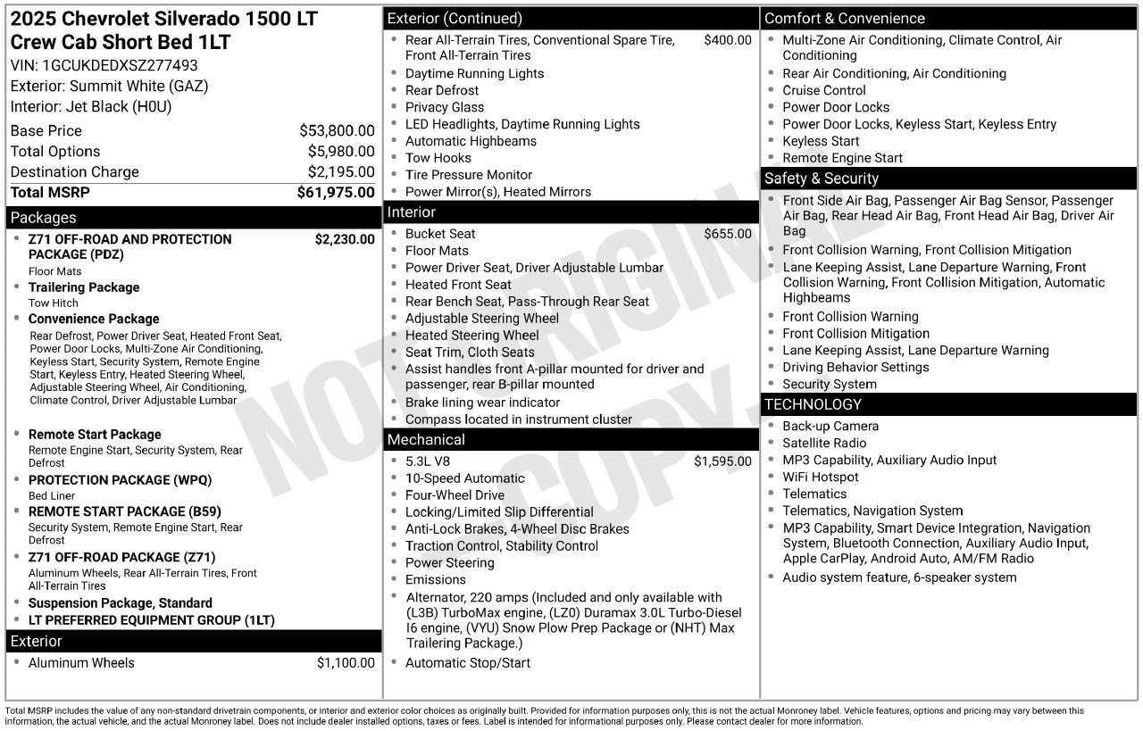 Certified 2025 Chevrolet Silverado 1500 LT AWD/4WD image 34