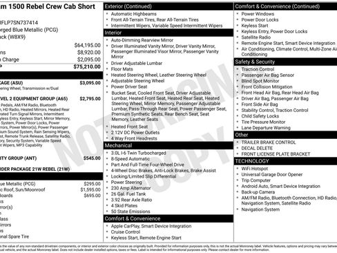 Used 2025 RAM 1500 Rebel w/ G/T Package AWD/4WD image 3