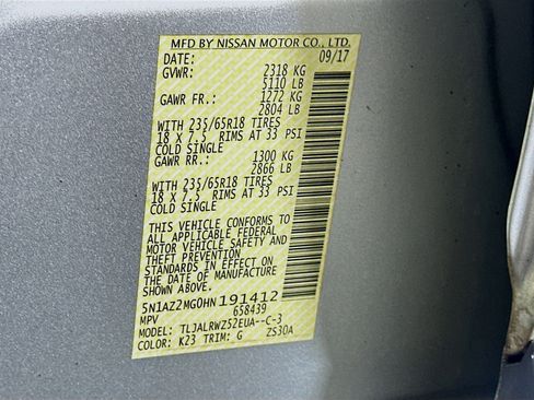Used 2017 Nissan Murano SL w/ SL Technology Package FWD image 12