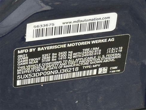 Used 2022 BMW X3 xDrive30i w/ Convenience Package image 33