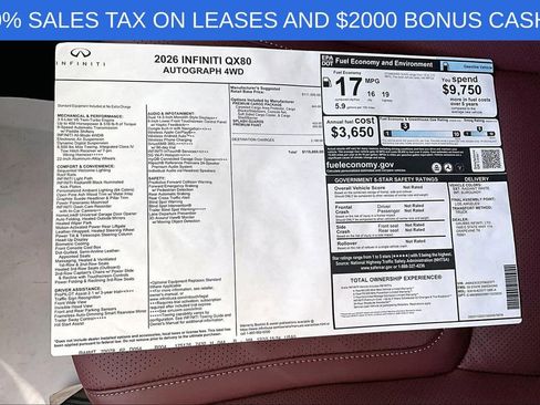 New 2026 INFINITI QX80 Autograph w/ Premium Cargo Package image 28