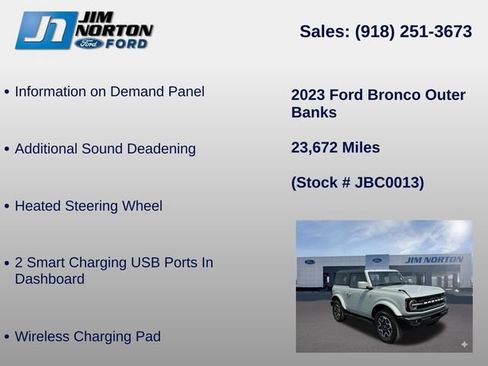 Used 2023 Ford Bronco Outer Banks AWD/4WD image 36