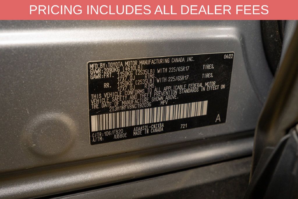 Certified 2022 Toyota RAV4 LE FWD image 19
