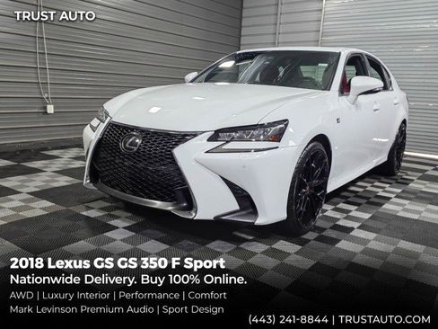 Used 2018 Lexus GS 350 F Sport w/ Cold Weather Package AWD/4WD image 1