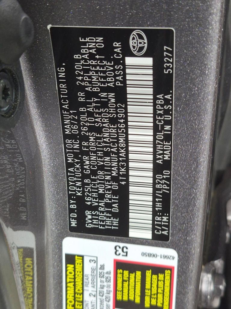 Used 2021 Toyota Camry XSE w/ Navigation Upgrade Package FWD image 36
