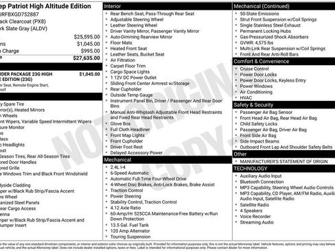 Used 2016 Jeep Patriot High Altitude AWD/4WD image 37