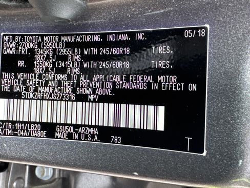 Used 2018 Toyota Highlander XLE FWD image 33