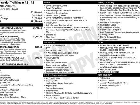 Used 2022 Chevrolet TrailBlazer RS w/ Sun and Liftgate Package image 26