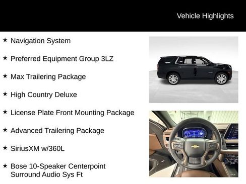 Certified 2024 Chevrolet Tahoe High Country AWD/4WD image 16