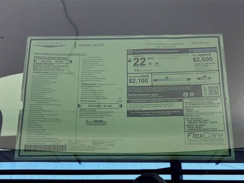 New 2027 Chrysler Pacifica Select FWD image 20