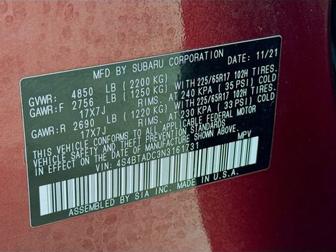 Certified 2022 Subaru Outback Premium w/ Popular Package #1 image 23