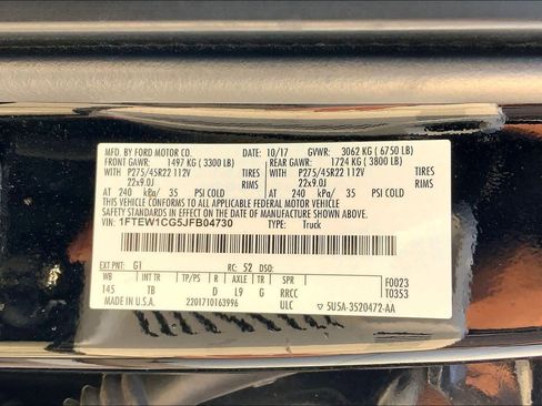 Used 2018 Ford F150 Limited w/ Trailer Tow Package RWD image 36