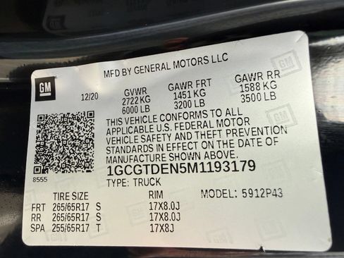 Certified 2021 Chevrolet Colorado Z71 w/ Z71 Midnight Edition AWD/4WD image 46