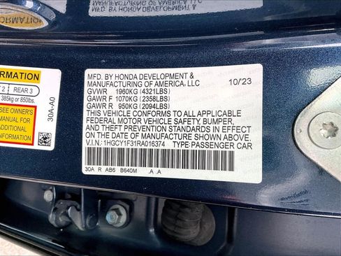 Certified 2024 Honda Accord EX image 33
