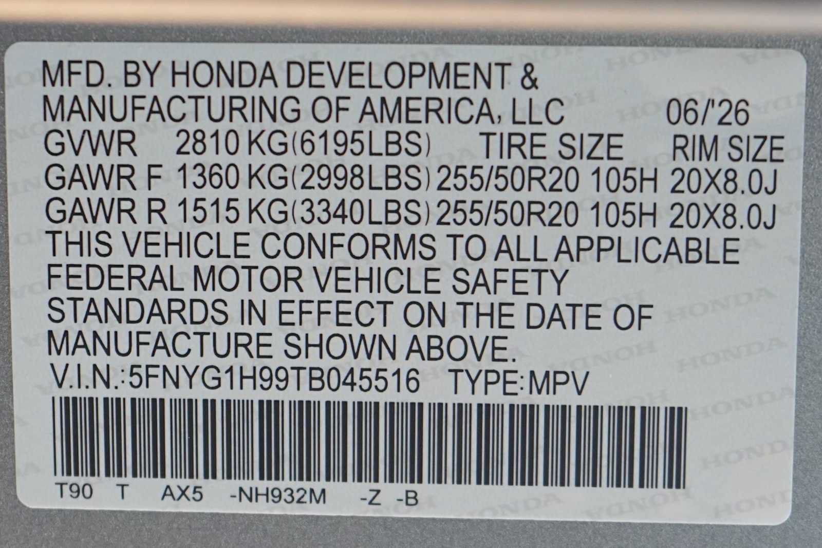New 2026 Honda Pilot Black Edition image 21
