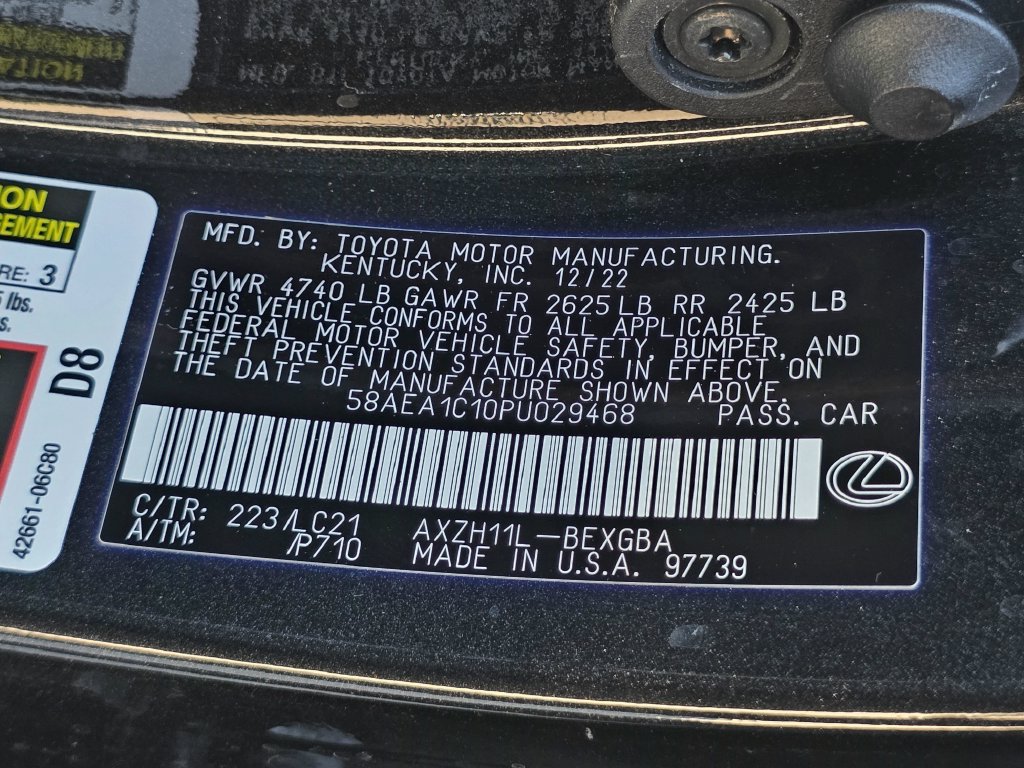 Certified 2023 Lexus ES 300h w/ Accessory Package (Z2) FWD image 13